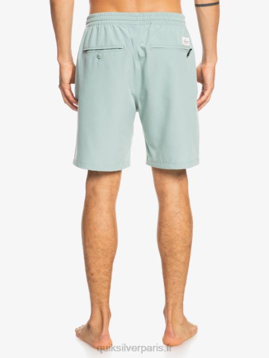 Hommes Quiksilver short amphibien ocean elastic 18 D6PT352 milieu vert