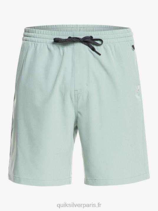 Hommes Quiksilver short amphibien ocean elastic 18 D6PT352 milieu vert