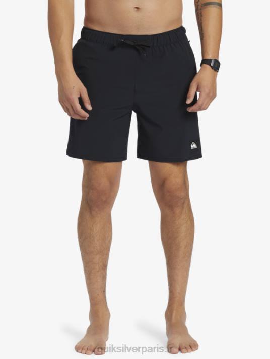 Hommes Quiksilver short d\'entraînement omni stretch 17 D6PT827 noir