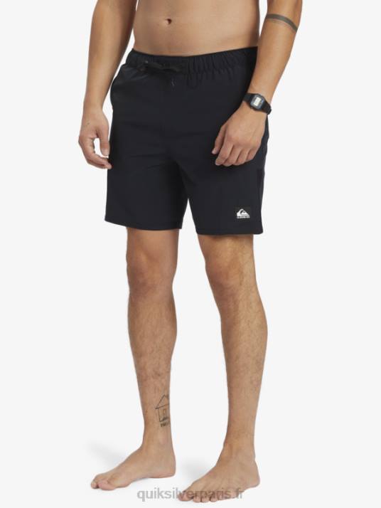 Hommes Quiksilver short d\'entraînement omni stretch 17 D6PT827 noir