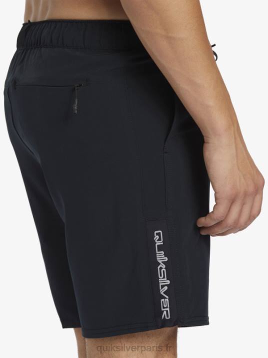 Hommes Quiksilver short d\'entraînement omni stretch 17 D6PT827 noir