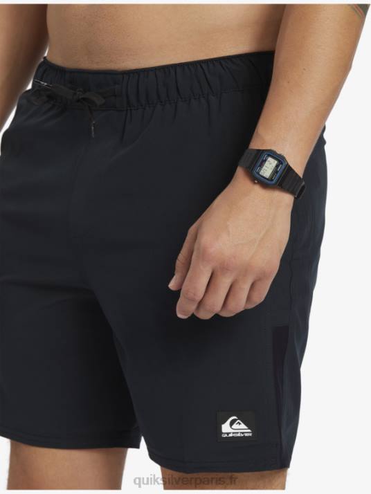 Hommes Quiksilver short d\'entraînement omni stretch 17 D6PT827 noir