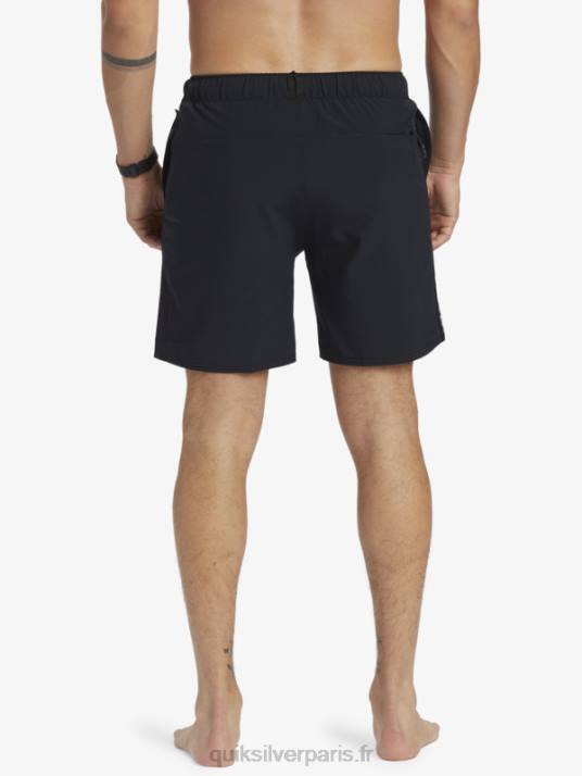 Hommes Quiksilver short d\'entraînement omni stretch 17 D6PT827 noir