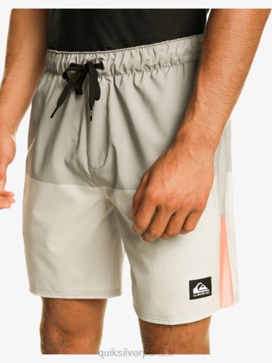 Hommes Quiksilver short d\'entraînement omni stretch 17 D6PT828 gris violet