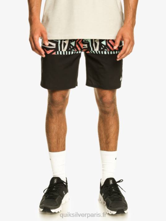 Hommes Quiksilver short d\'entraînement omni stretch 17 D6PT829 noir