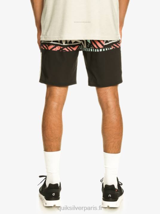 Hommes Quiksilver short d\'entraînement omni stretch 17 D6PT829 noir