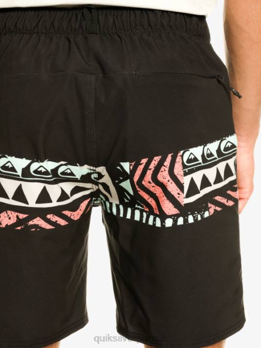 Hommes Quiksilver short d\'entraînement omni stretch 17 D6PT829 noir