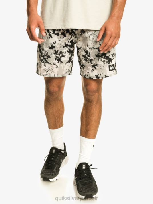 Hommes Quiksilver short d\'entrainement omni 17 D6PT793 gris violet