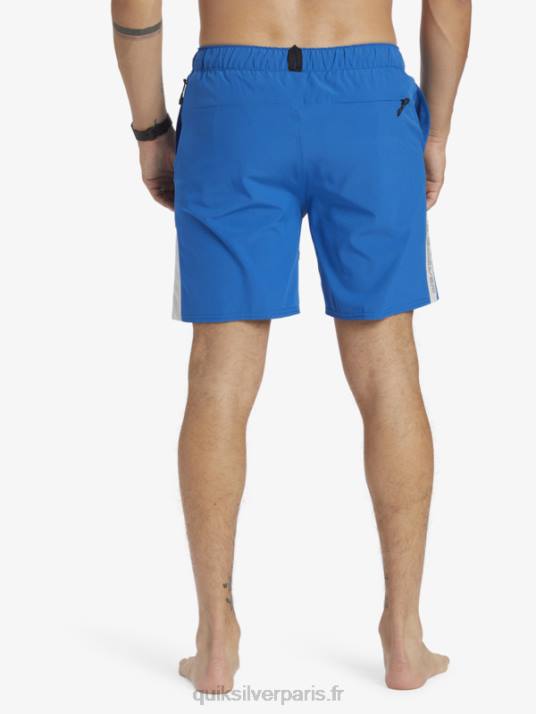 Hommes Quiksilver short d\'entrainement omni 17 D6PT795 tuba bleu