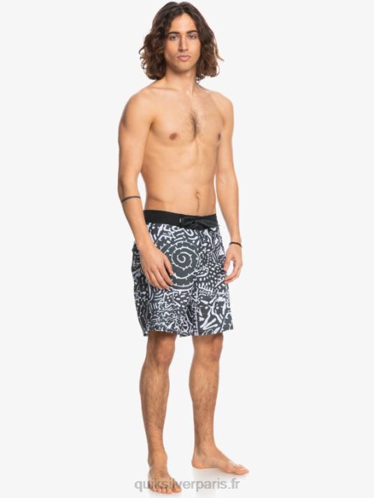 Hommes Quiksilver short de bain en chanvre stretch 69 18 D6PT1814 noir