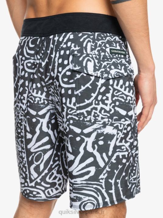 Hommes Quiksilver short de bain en chanvre stretch 69 18 D6PT1814 noir