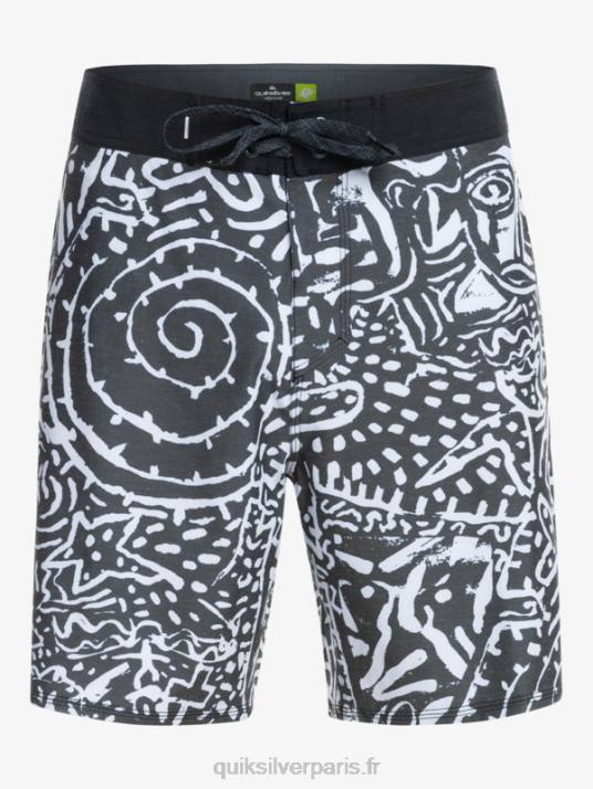 Hommes Quiksilver short de bain en chanvre stretch 69 18 D6PT1814 noir