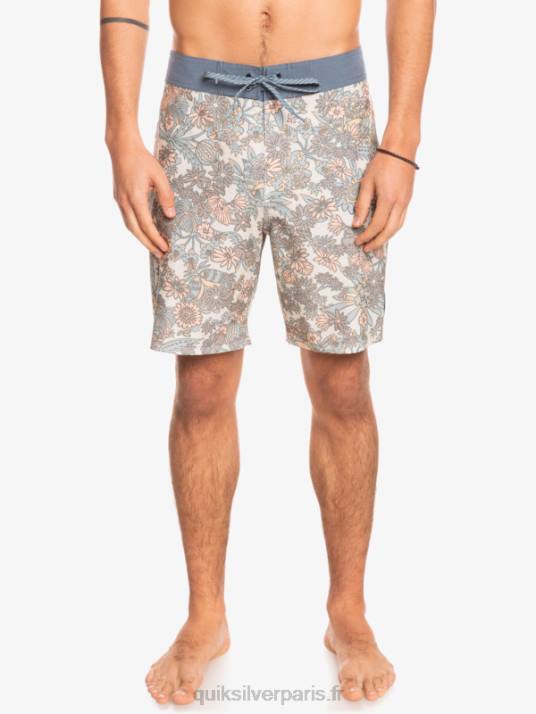 Hommes Quiksilver short de bain en chanvre stretch 69 18 D6PT1815 blanc antique