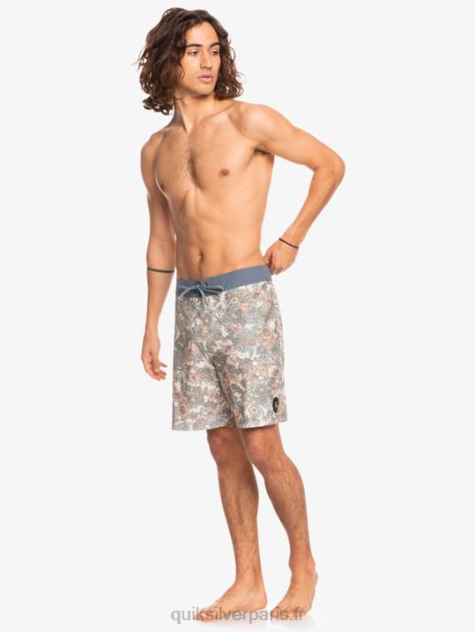 Hommes Quiksilver short de bain en chanvre stretch 69 18 D6PT1815 blanc antique