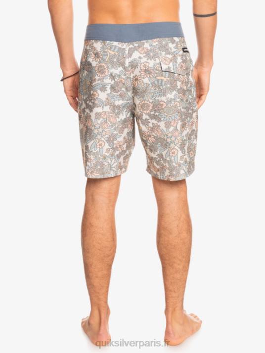 Hommes Quiksilver short de bain en chanvre stretch 69 18 D6PT1815 blanc antique