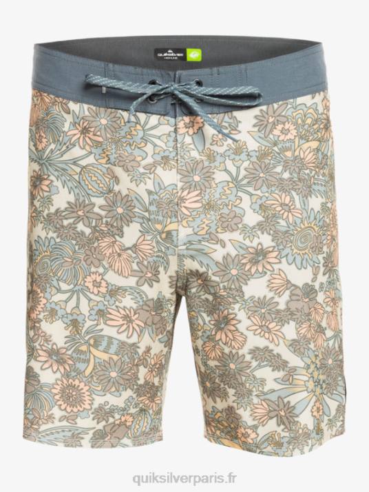 Hommes Quiksilver short de bain en chanvre stretch 69 18 D6PT1815 blanc antique