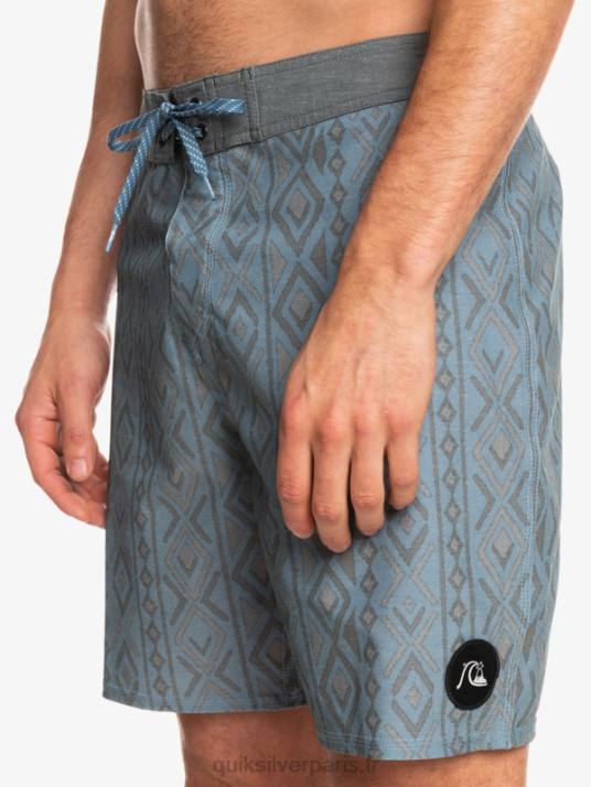 Hommes Quiksilver short de bain en chanvre stretch 69 18 D6PT1817 capitaines bleu