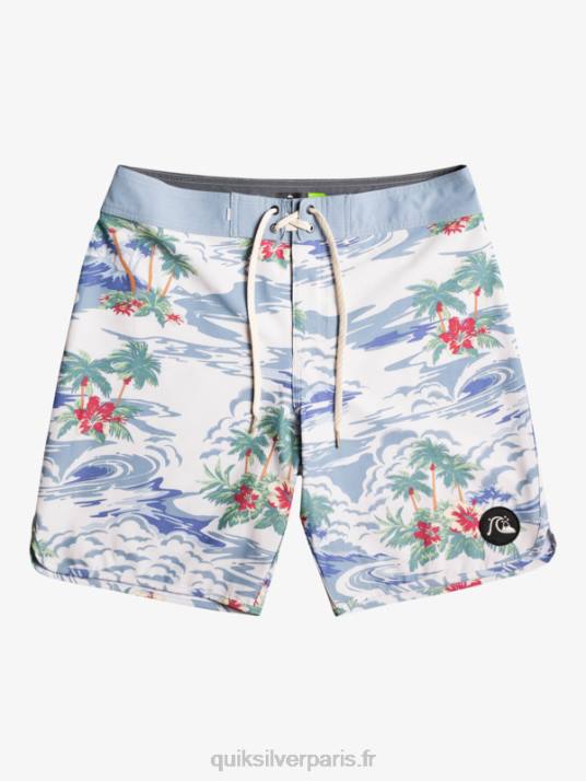 Hommes Quiksilver short de bain en chanvre stretch festonné 19 D6PT1739 bouleau