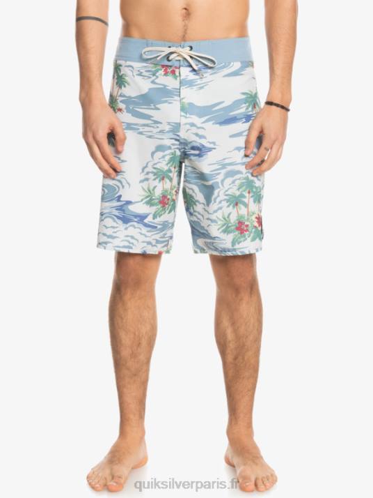 Hommes Quiksilver short de bain en chanvre stretch festonné 19 D6PT1739 bouleau