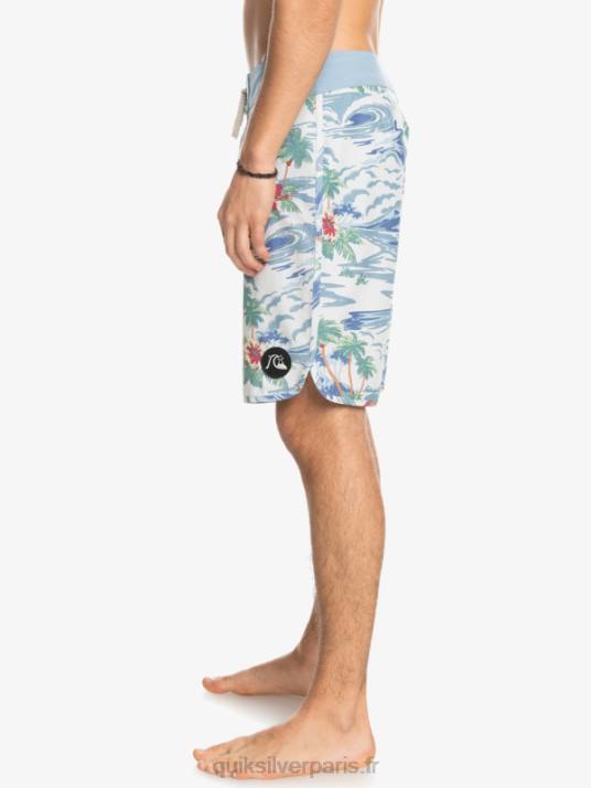 Hommes Quiksilver short de bain en chanvre stretch festonné 19 D6PT1739 bouleau