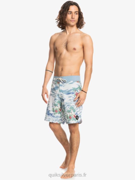 Hommes Quiksilver short de bain en chanvre stretch festonné 19 D6PT1739 bouleau