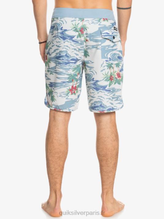 Hommes Quiksilver short de bain en chanvre stretch festonné 19 D6PT1739 bouleau