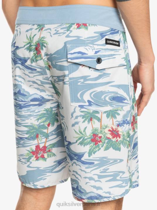 Hommes Quiksilver short de bain en chanvre stretch festonné 19 D6PT1739 bouleau