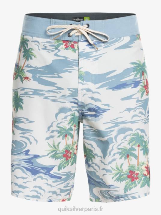 Hommes Quiksilver short de bain en chanvre stretch festonné 19 D6PT1739 bouleau