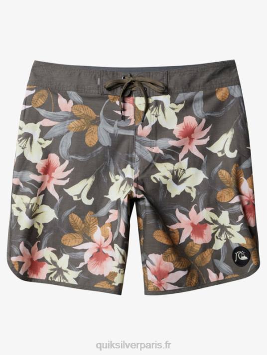 Hommes Quiksilver short de bain en chanvre stretch festonné 19 D6PT1740 macadam