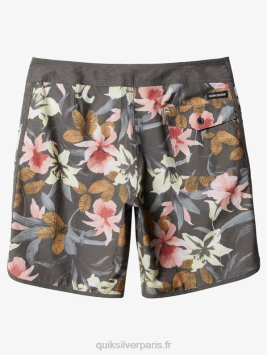Hommes Quiksilver short de bain en chanvre stretch festonné 19 D6PT1740 macadam
