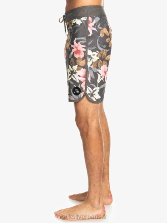 Hommes Quiksilver short de bain en chanvre stretch festonné 19 D6PT1740 macadam