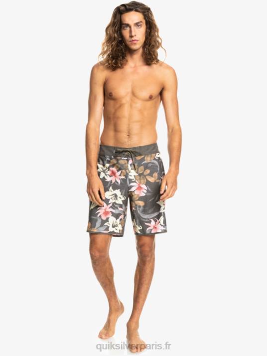 Hommes Quiksilver short de bain en chanvre stretch festonné 19 D6PT1740 macadam