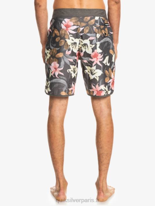 Hommes Quiksilver short de bain en chanvre stretch festonné 19 D6PT1740 macadam