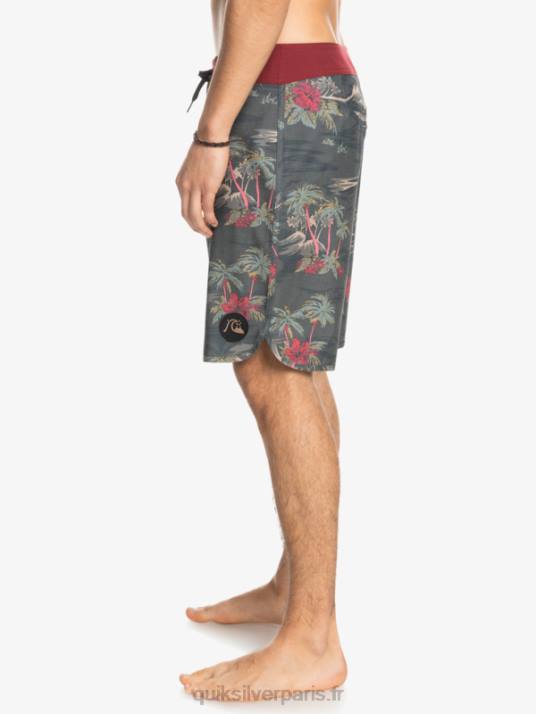 Hommes Quiksilver short de bain en chanvre stretch festonné 19 D6PT1742 macadam