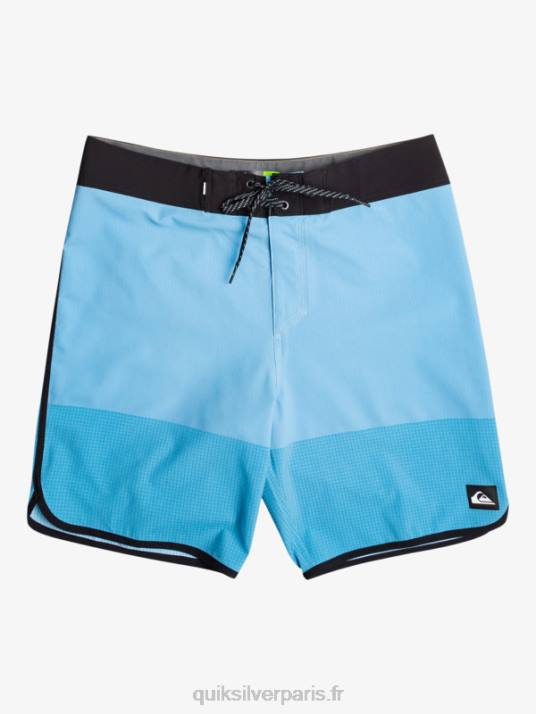 Hommes Quiksilver short de bain highlite festonné 19 D6PT17 bleu azur