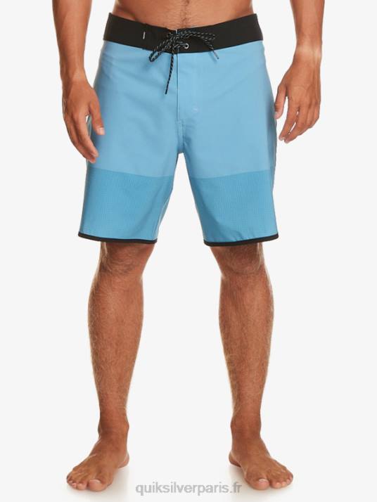 Hommes Quiksilver short de bain highlite festonné 19 D6PT17 bleu azur