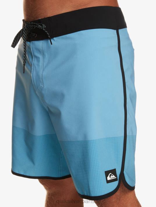 Hommes Quiksilver short de bain highlite festonné 19 D6PT17 bleu azur