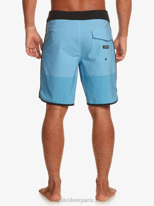 Hommes Quiksilver short de bain highlite festonné 19 D6PT17 bleu azur