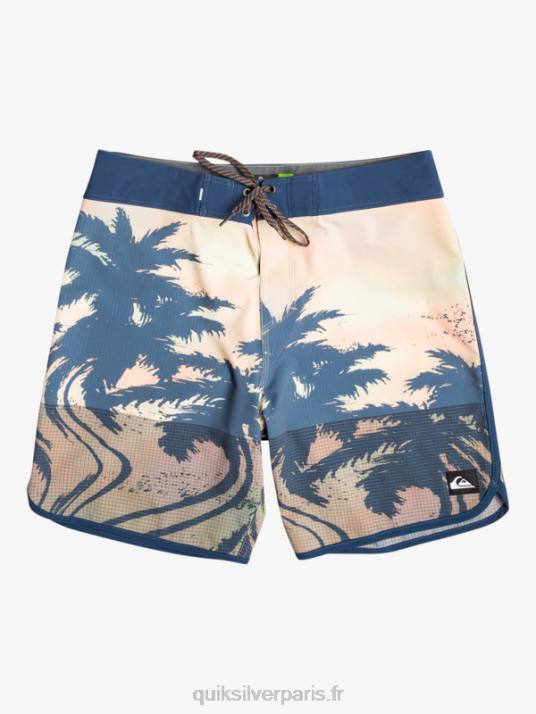 Hommes Quiksilver short de bain highlite festonné 19 D6PT18 turquoise pastel
