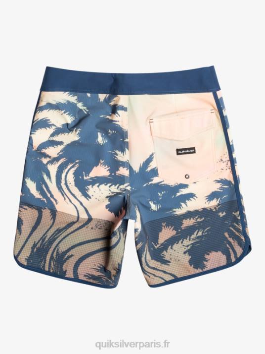 Hommes Quiksilver short de bain highlite festonné 19 D6PT18 turquoise pastel