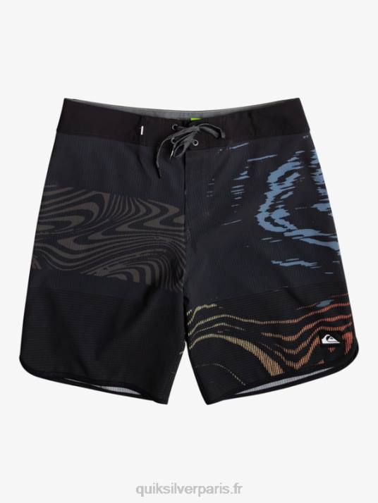 Hommes Quiksilver short de bain highlite festonné 19 D6PT19 noir