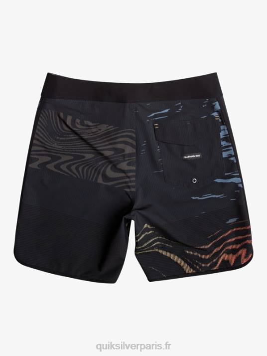 Hommes Quiksilver short de bain highlite festonné 19 D6PT19 noir
