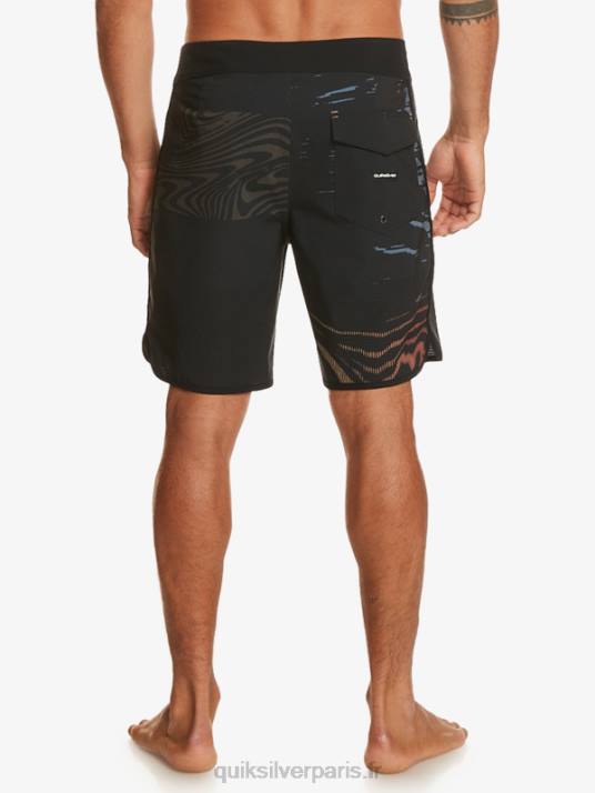 Hommes Quiksilver short de bain highlite festonné 19 D6PT19 noir