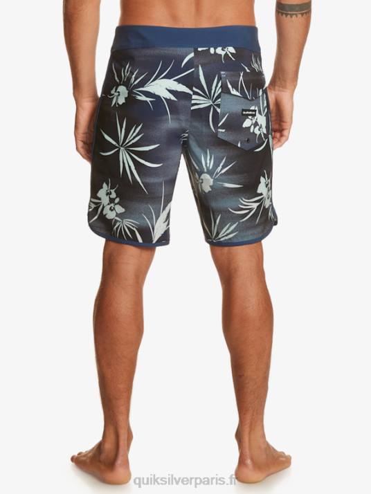 Hommes Quiksilver short de bain highlite festonné 19 D6PT20 académie navale