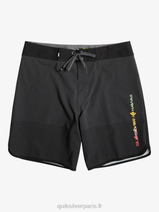 Hommes Quiksilver short de bain highlite festonné 19 D6PT21 noir