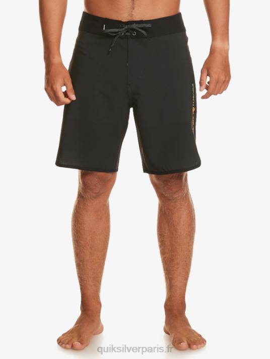 Hommes Quiksilver short de bain highlite festonné 19 D6PT21 noir