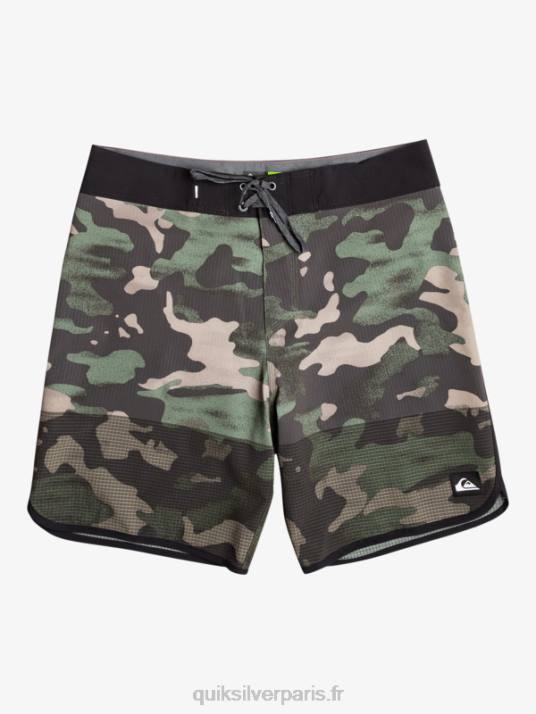 Hommes Quiksilver short de bain highlite festonné 19 D6PT22 macadam