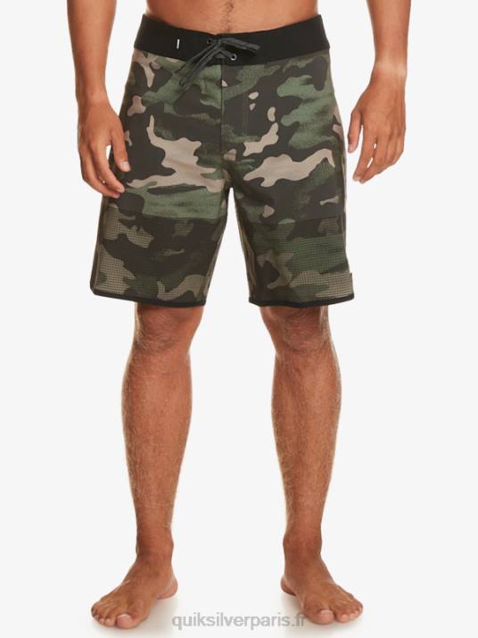 Hommes Quiksilver short de bain highlite festonné 19 D6PT22 macadam