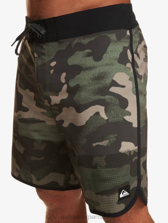 Hommes Quiksilver short de bain highlite festonné 19 D6PT22 macadam