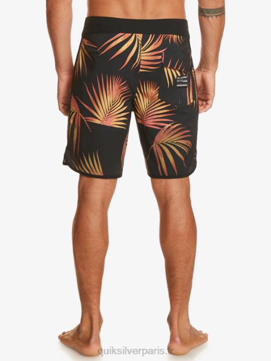 Hommes Quiksilver short de bain highlite festonné 19 D6PT23 rouge minéral